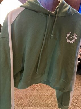 PINK Victoria's Secret Sage Green Pullover Hoodie